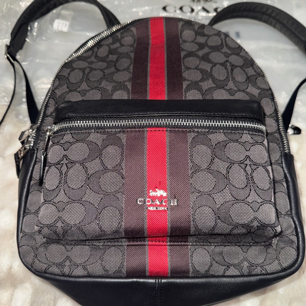 Coach Women’s Gray and Red Patterned Backpack
MEDIUM SIZE! - Picture 2 of 12